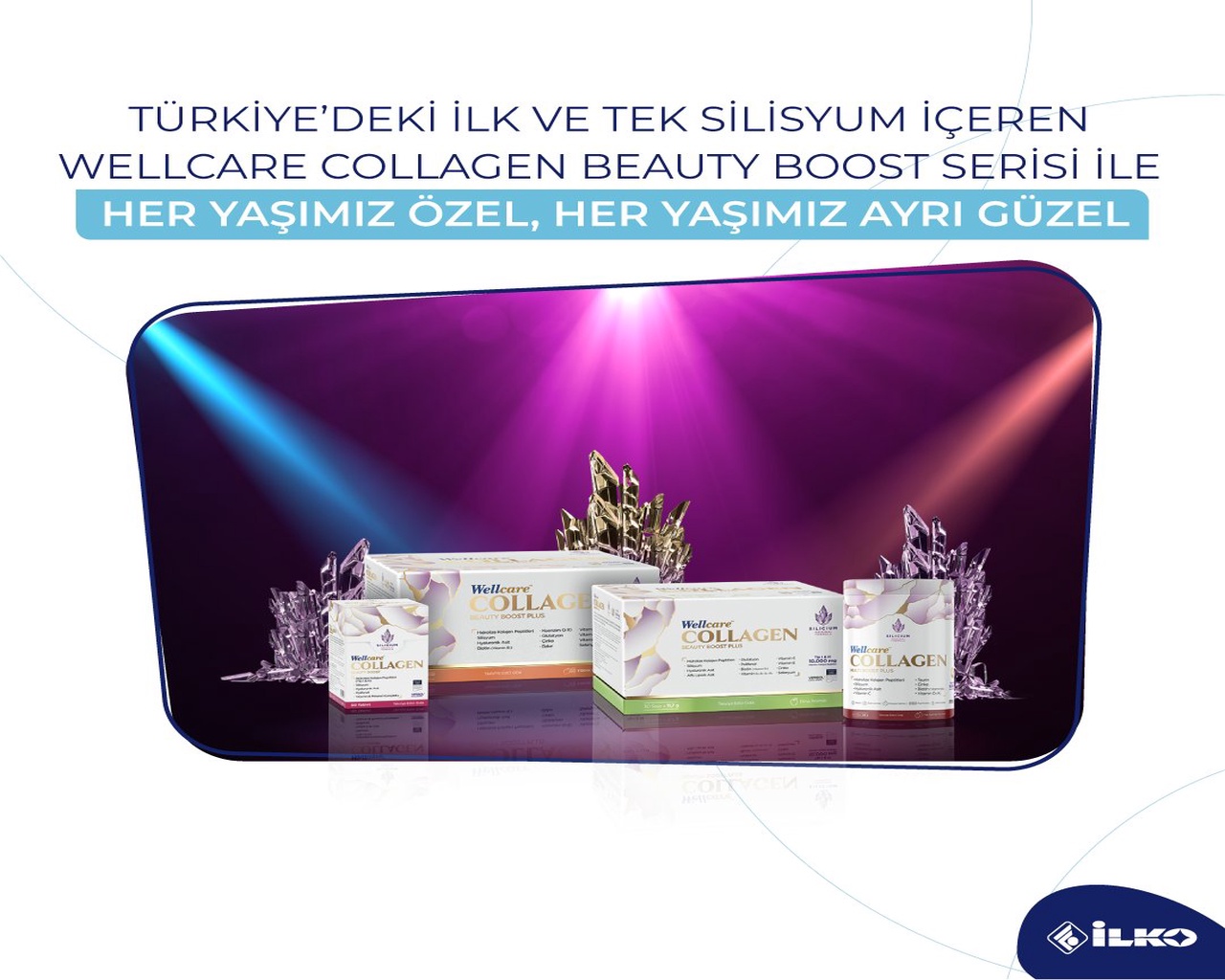 Türkiye'de İlk ve Tek Silisyum İçeren Wellcare Collagen Beauty Boost!