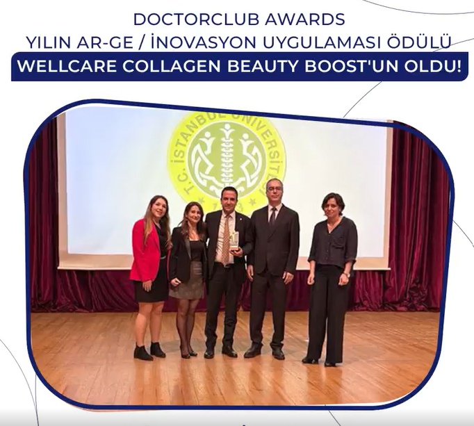 Doctorclub Awards Yılın Ar-Ge / İnovasyon Uygulaması Ödülü Wellcare Collagen Beauty Boost’un Oldu