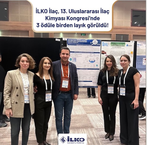 İLKO İlaç Olarak 6-9 Şubat 2025 Tarihlerinde Düzenlenen, '13. İlaç Kimyası Kongresi (13th International Drug Chemistry Conference)' Kapsamında Kristal Havan Ve Poster Ödülleri'nde Büyük Başarılara İmza Attık!