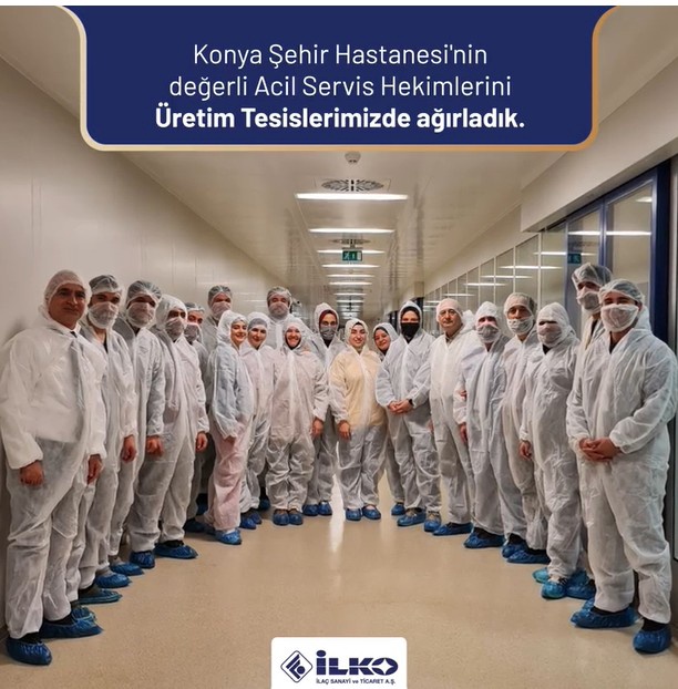 İLKO İlaç Üretim Tesislerimizde Konya Şehir Hastanesi Acil Servis Hekimlerini Ağırladık! 