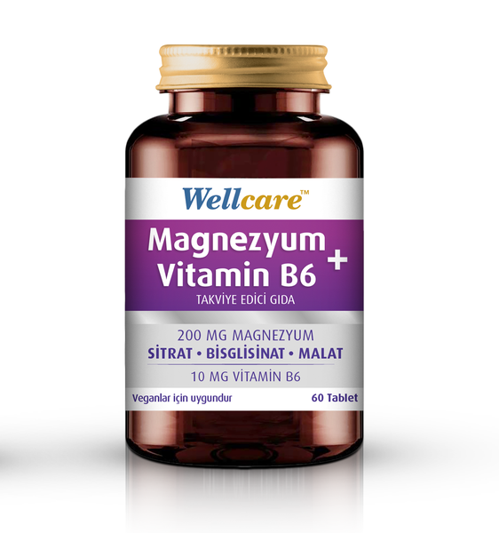 Wellcare Magnezyum + Vitamin B₆ 60 Tablet