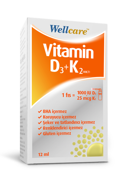 Wellcare Vitamin D₃+K₂