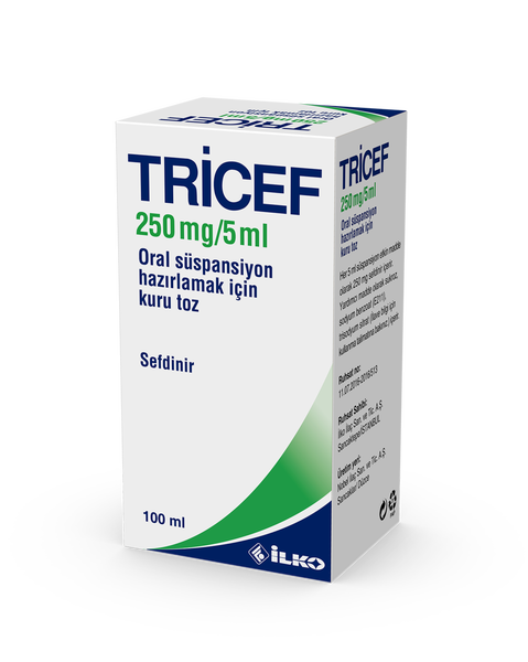Tricef 250 Mg / 5 Ml 100 Ml Oral Süspansiyon
